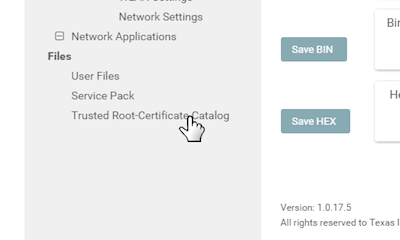 Selecting Trusted Root-Certificate Catalog